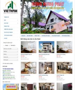 Mẫu website bất động sản 029