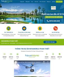 Mẫu website bất động sản 32