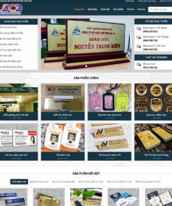 Mẫu web biển chức danh
