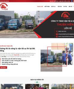 Mẫu website dịch vụ chuyển nhà