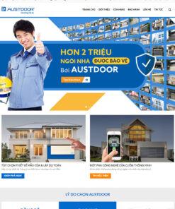 Mẫu website bán cửa cuốn