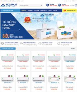 Mẫu website điện lạnh
