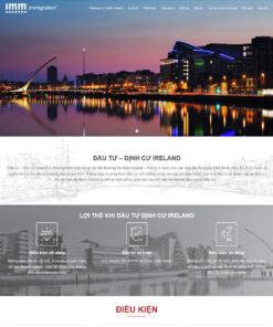 Mẫu website landing page định cư