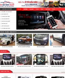 Mẫu web bán đồ chơi xe