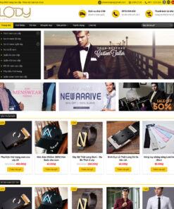 Mẫu webstie bán đồ nam