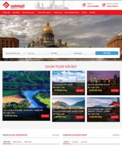 Mẫu website du lịch cao cấp 08
