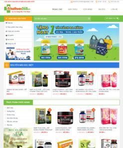 Mẫu website dược phẩm 02