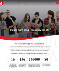 Mẫu website trung tâm anh văn 06