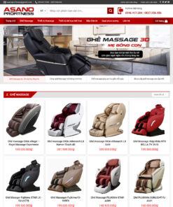 Mẫu website flatsome bán ghế matxa