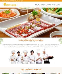 Web nhà hàng ẩm thực