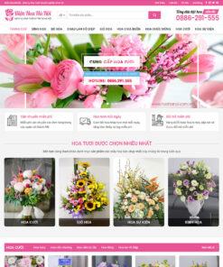 Mẫu website bán hoa tươi 01