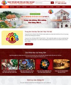 Mẫu website khóa học phong thủy