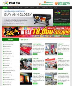 Mẫu website in ấn