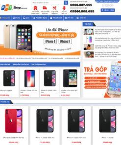 Mẫu website bán iphone