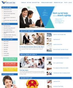Mẫu website công ty kế toán