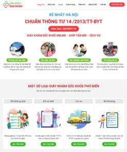 Mẫu website dịch vụ khám sức khỏe 01
