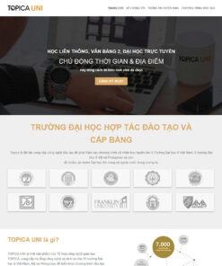Mẫu web khóa học online