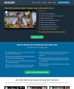 Mẫu website khóa học online 01