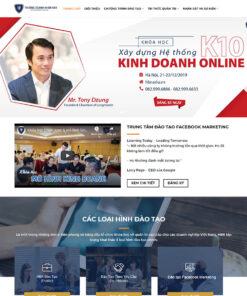 Mẫu website giới thiệu khóa học 03