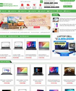 Mẫu website bán laptop 02