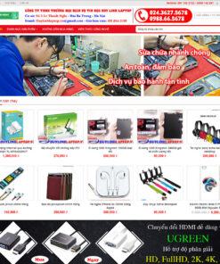 Mẫu web linh kiện