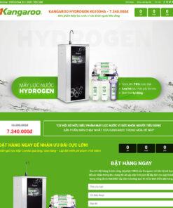 Mẫu Landing Page lọc nước