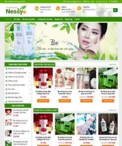Mẫu web Mỹ phẩm 2