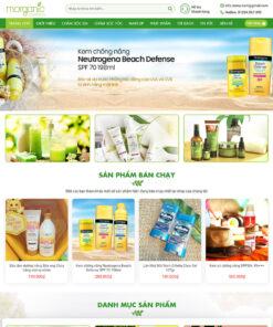 Mẫu website mỹ phẩm 07