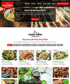 Mẫu website nhà hàng 03