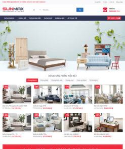 Mẫu website flatsome nội thất 12