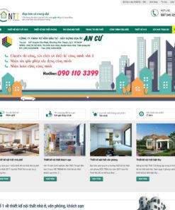 Web công ty kiến trúc - xây dựng