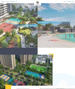Mẫu website bất động sản ocean park