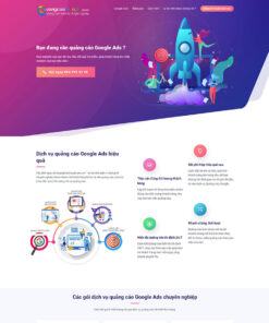 Mẫu website dịch vụ quảng cáo Google Ads