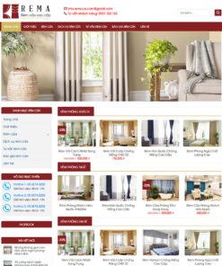 Mẫu website bán rèm cửa