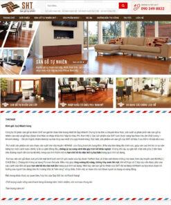 Mẫu website bán sàn gỗ