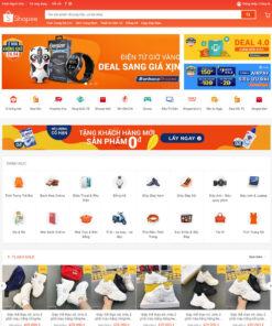 Mẫu website bán hàng shopee