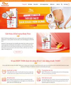 Mẫu website bán thực phẩm chức năng 02