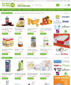 Mẫu website thực phẩm chức năng 06