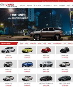 Mẫu website bán xe Toyota 01