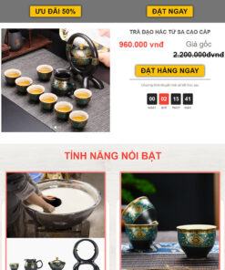 Mẫu website landing page trà đạo