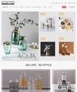 Mẫu website flatsome trang trí