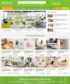 Mẫu website flatsome trang trí 01