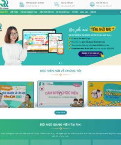 Mẫu website trung tâm ngoại ngữ
