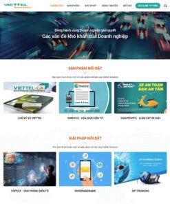 Mẫu website dịch vụ viễn thông 01