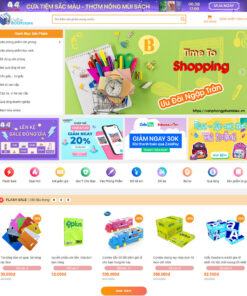 Mẫu website bán sách 01