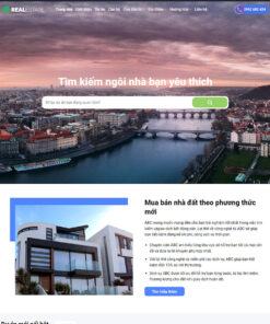 Mẫu website bất động sản 045