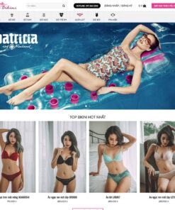 Mẫu website bán bikini