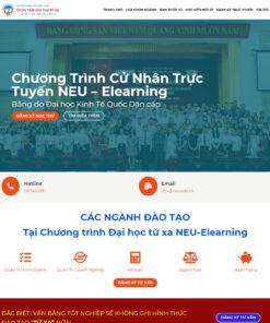 Mẫu website trung tâm đào tạo