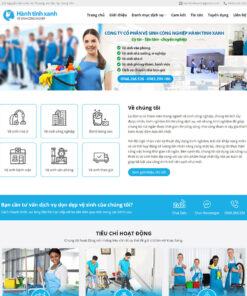 Mẫu website dịch vụ dọn vệ sinh