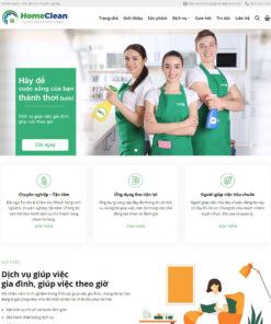 Mẫu website dịch vụ dọn nhà